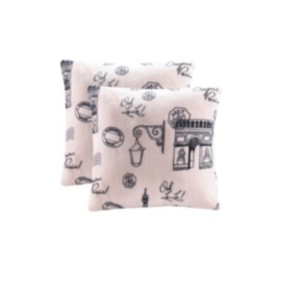*CLEARANCE*  Charter Club Paris 2 Pack Decorative Pillows, 18' X 18", Pink - Picture 1 of 1